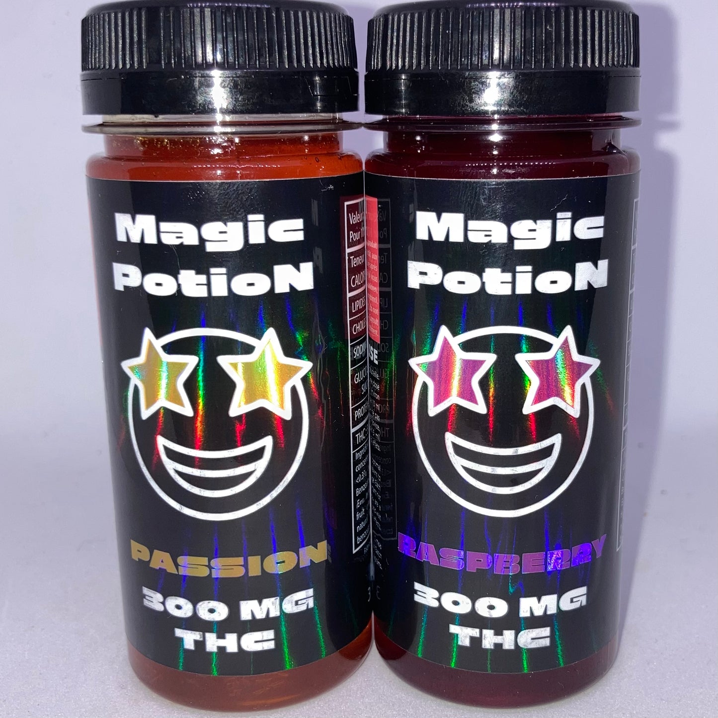 Sirop THC « Magic Potion » Framboise ou Passion 300mg THC 🥤