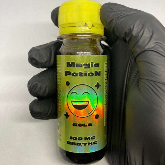 Sirop CBD/THC « Magic Potion » goût Cola 100mg CBD/THC 🥤